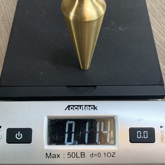 Palmer instruments Solid Brass vintage plum bob Heavy weighs 11.5 ounces - Picture 7 of 7